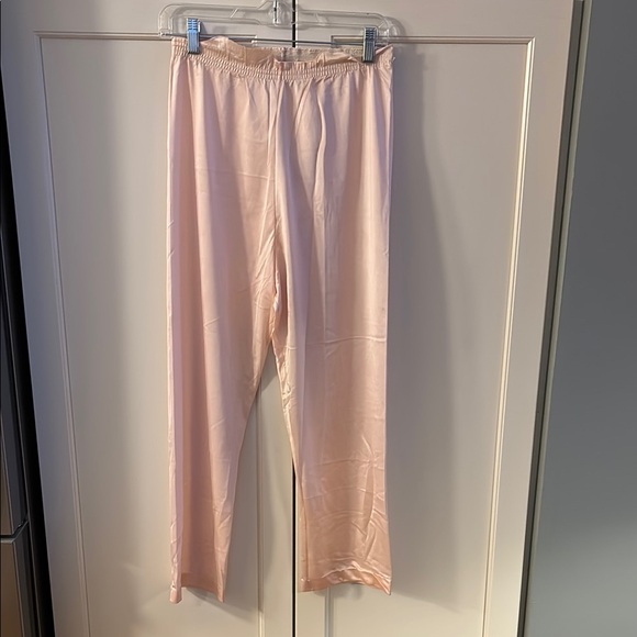 Vintage nylon pale peach pajama set, black slip and cream slip size S - Picture 6 of 13